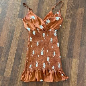 Storia Rust floral dress
